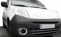 Накладки на передній бампер (2 шт, нерж) для Renault Kangoo 2008-2020 рр