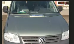 Накладка на капот (під фарбування) для Volkswagen Caddy 2004-2010 рр