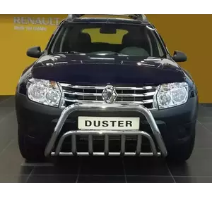 Кенгурятник WT002 (нерж) для Dacia Duster 2008-2018 рр