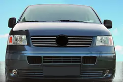 Накладки на кант решітки (8 шт, нерж) для Volkswagen T5 Transporter 2003-2010 рр