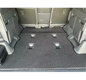 Килимок багажника 2 шт (EVA, 7 місць, чорний) для Toyota Land Cruiser 200
