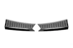 Накладка на поріг багажника 2013-2016 (2 частини, чорна нерж.) для Ford Kuga/Escape рр
