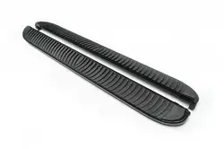 Бокові пороги Tayga Black (2 шт., алюміній) для Ford Kuga 2008-2013 рр