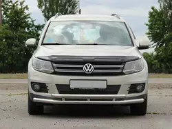 Передній захист ST016 (нерж) для Volkswagen Tiguan 2007-2016 рр