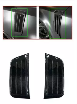 Карбонові накладки на вентиляцію крил (2 шт) для Land Rover Defender 2019-2024 рр