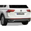Накладки імітація вихлопних насадок 2020-2024 (3 шт, нерж) OmsaLine - Італійська нержавійка для Volkswagen Tiguan