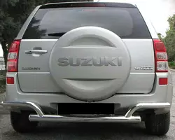 Задній захист AK005-2 (нерж) для Suzuki Grand Vitara 2005-2017 рр