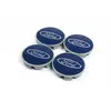 Ковпачки на диски 69/64мм сині (4 шт) для Тюнінг Ford