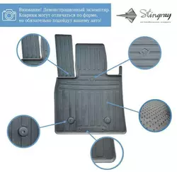 Гумові килимки (2 шт, Stingray Premium) для Iveco S-Way 2019-2024 рр