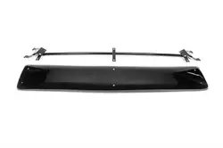 Козирьок на лобове скло (чорний глянець, 5мм) для Peugeot Partner/Rifter 2019-2024 рр