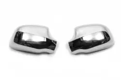 Накладки на дзеркала (2 шт, нерж.) для Dacia Logan II 2013-2022 рр