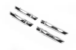 Накладки на ручки (HB, 4 шт, нерж) Carmos - Турецька сталь для Volkswagen Golf 6