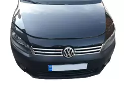 Накладки на решітку (2 шт, нерж) OmsaLine - Італійська нержавійка для Volkswagen Caddy 2010-2015рр