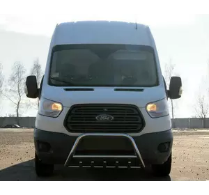 Кенгурятник WT003 (нерж.) для Ford Transit 2014-2024 рр