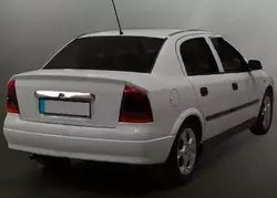 Планка над номером (нерж) OmsaLine - Італійська нержавійка для Opel Astra G classic 1998-2012рр