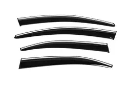 Вітровики з хромом (4 шт., Sunplex Chrome) для Peugeot 301