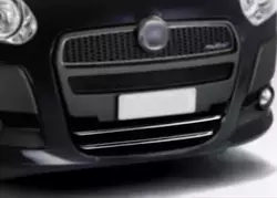 Накладка на нижню решітку (2010-2015, 2 шт, нерж.) для Fiat Doblo II рр