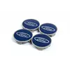 Ковпачки на диски 54.5/50мм сині (4 шт) для Тюнінг Ford