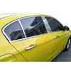 Молдинг дверних стійок (6 шт, нерж) для Fiat Tipo 2016-2024 рр