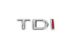 Напис TDI (під оригінал) TD - хром, I - червона для Volkswagen Jetta 2006-2011 рр