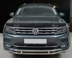 Передній захист ST016 (нерж) для Volkswagen Tiguan 2016-2024