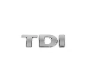 Напис Tdi Під оригінал, Всі букви хром для Volkswagen Caddy 2004-2010 рр