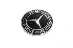 Заглушка замість емблеми на капот Mercedes (чорна, 57мм) для Тюнінг Mercedes