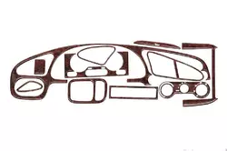 Накладки на панель Карбон для Chevrolet Lanos