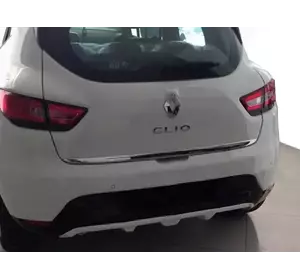 Накладка на задній бампер (під фарбування) для Renault Clio IV 2012-2019 рр