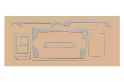 Декор на панель Алюміній для Honda CRV 2007-2011рр