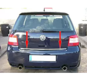 Кромка багажника (нерж) для Volkswagen Golf 4