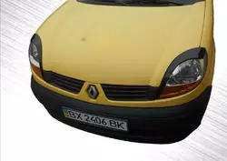 Війки (2 шт., Чорний ABS) Чорний мат для Renault Kangoo 1998-2008 рр
