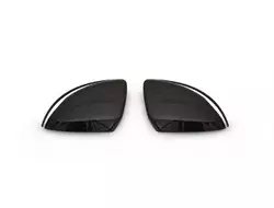 Накладки на дзеркала (2 шт, карбон) для Mercedes C-сlass W205 2014-2021рр