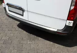 Накладки на задній бампер OmsaLine (нерж) для Mercedes Sprinter W907/W910 2018-2024 рр
