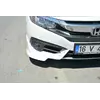 Куточки на передній бампер (під фарбування) для Honda Civic Sedan X 2016-2021 рр