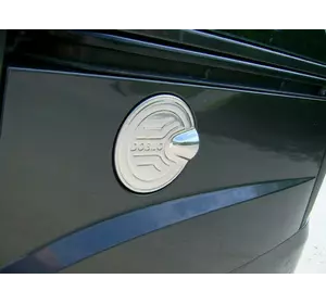 Накладка на лючок бензобака (нерж.) OmsaLine - Італійська нержавейка для Fiat Doblo I 2001-2005 рр
