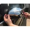 Накладки на дзеркала (2 шт, нерж) Carmos - Турецька сталь для Volkswagen Sharan 2010-2024 рр