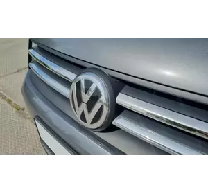 Накладки на решітку (2 шт., нерж) Carmos - Турецька сталь для Volkswagen Caddy 2015-2020 рр