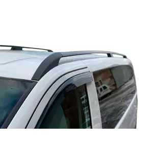 Рейлінги чорні ELITE (пласт. ніжка) Коротка база (Short, Compact) для Mercedes Viano 2004-2015 рр