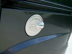 Накладка на лючок бензобака (нерж.) Carmos - Турецька сталь для Fiat Doblo I 2001-2005 рр