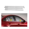 Окантовка вікон (4 шт, нерж) Хетчбек для Mazda 3 2009-2013 рр