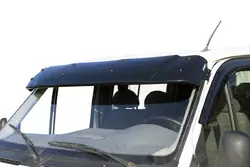 Козирьок на лобове скло (чорний глянець, 5мм) для Ford Transit 1991-2000 рр