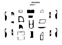 Накладки на панель Алюміній для Nissan Maxima 2000-2004 рр