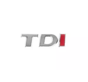 Напис TDI (під оригінал) TD-хром, I-червона для Volkswagen Jetta 2011-2018 рр