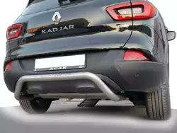 Задній захист AK007 (нерж) для Renault Kadjar