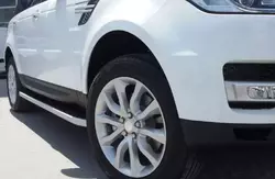 Бокові пороги Tayga Grey (2 шт., алюміній) для Range Rover Sport 2014-2022 рр