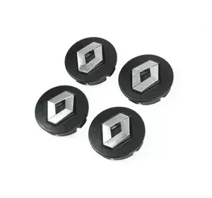Ковпачки диски чорні 5882B (56мм на 52мм, 4 шт) для Тюнінг Renault
