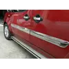Молдинг дверний Широка модель (4 шт, нерж) Carmos - Турецька сталь для Fiat Doblo I 2005-2010 рр