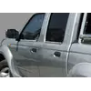Зовнішня окантовка вікон (4 шт., нерж.) Carmos - Турецька сталь для Nissan NP300 1999-2015