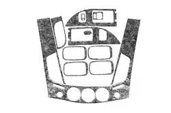 Накладки на панель (11 деталей) Титан для Mitsubishi L200 2006-2015 рр